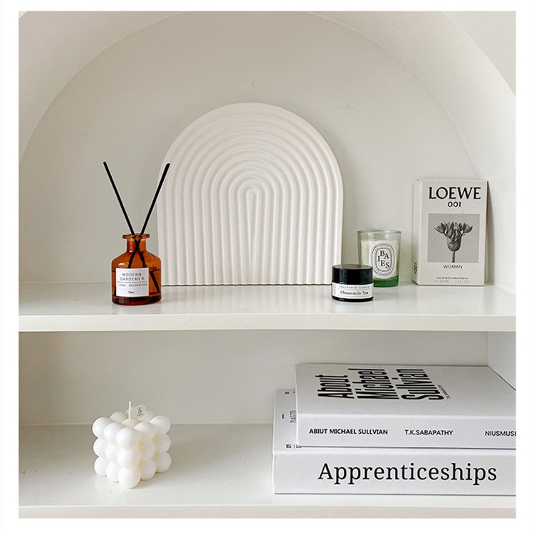 Khay Sứ Đựng Trái Cây Thiết Kế Lượn Sóng Phong Cách Bắc Âu Cao Cấp