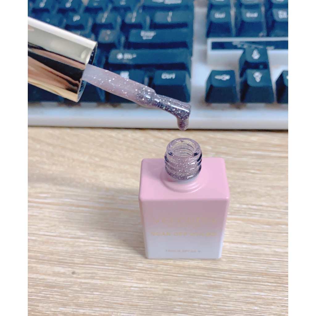 Sơn gel thạch nhũ flash hồng, sơn móng tay cực đẹp 2022