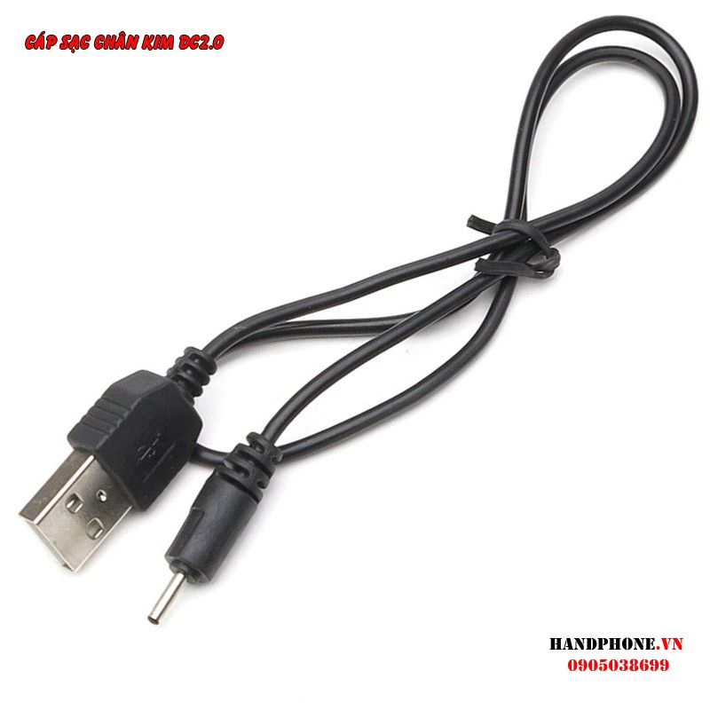 Cáp sạc USB chân kim DC2.0 2.0mm