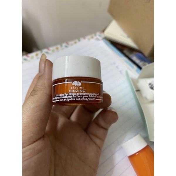 (hàng chuẩn mỹ 🇺🇸)Hũ kem mắt ORIGINS GINZING Refreshing Eye Cream to brighten & depuff 5ml