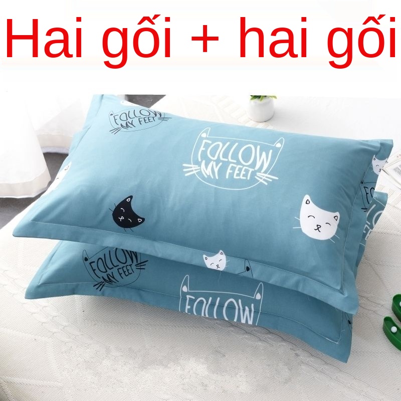 GBộ đôi lõi gối có vỏ chính hãng một chiếc dành cho người lớn đám cưới nhà khách sạn sinh viên