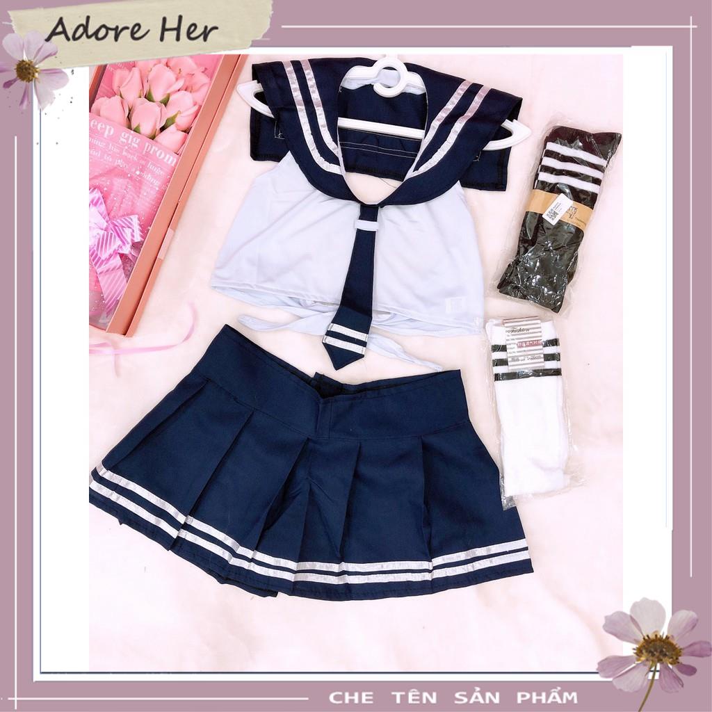 Bộ đồ ngủ cosplay sexy hở lưng gợi cảm - tt002 - set áo ngủ buộc dây +  chân váy xòe cosplay nữ sinh, thủy thủ | BigBuy360 - bigbuy360.vn