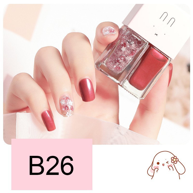 Set 2 Chai Sơn Móng Tay Nhũ + Lì Fairy's Gift 2*6ML mầu B16 - mầu B30