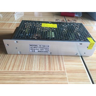Nguồn tổ ong 12v10a sin 220/110v cho camera bơm mini tăng áp
