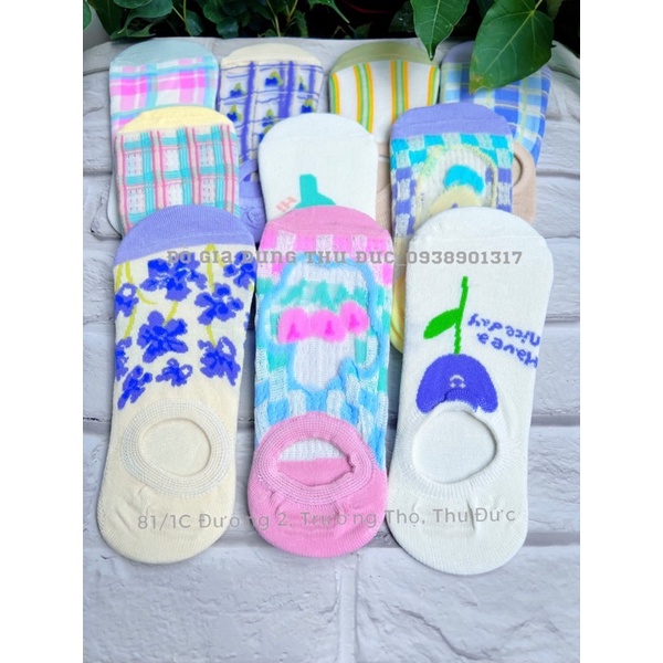 Set 10 đôi vớ lười có hình dễ thương
