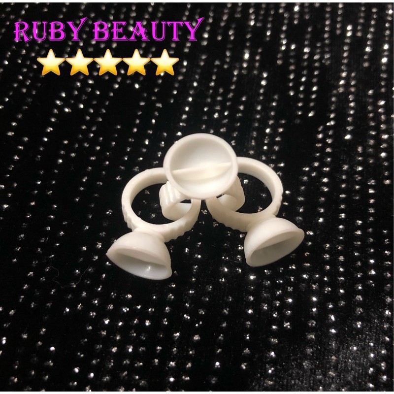 Nhẫn đựng keo nối mi, đựng mực (100 cái)