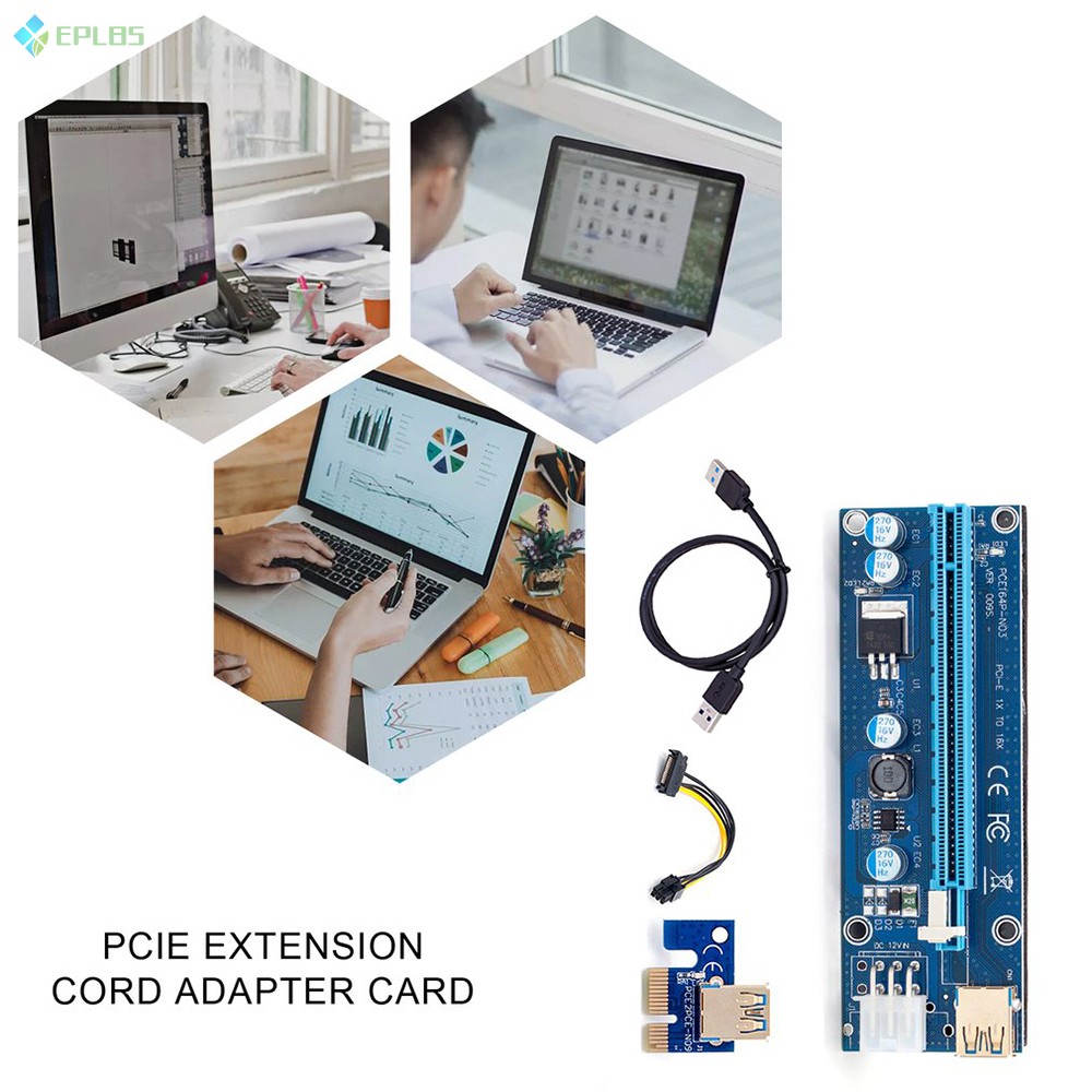 Card Đồ Họa Pcie Pci-E Riser 009s 16x Với Cổng Usb 3.0 | BigBuy360 - bigbuy360.vn