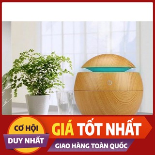 Máy xông tinh dầu phun sương tạo ẩm khuếch vân gỗ nhỏ