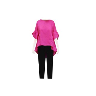 Áo baby doll vạt lệch