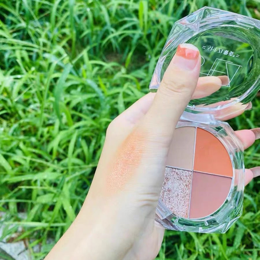 Shezi Bảng Phấn Mắt Bốn Màu Sắc Làm Đẹp