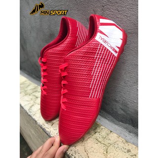 Giày đá bóng Merccriia đỏ, giày đá banh màu đỏ đế mềm