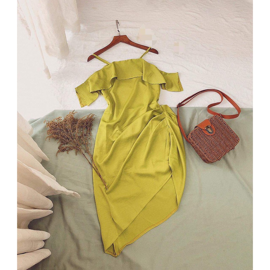 Váy Đầm 2 Dây Bèo Ngực Chất Đũi Mịn Sang Trọng Đẹp Sexy Thời Trang Công Sở Dạo Phố Dự Tiệc Hàng Cao Cấp | BigBuy360 - bigbuy360.vn