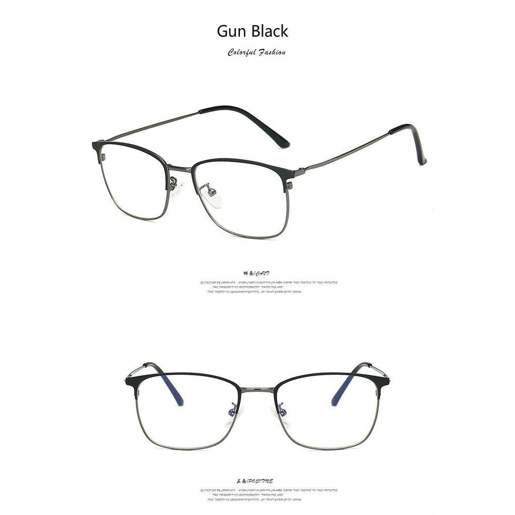 Mắt kính gọng kim loại dáng vuông phong cách Hàn Quốc cho nam và nữ