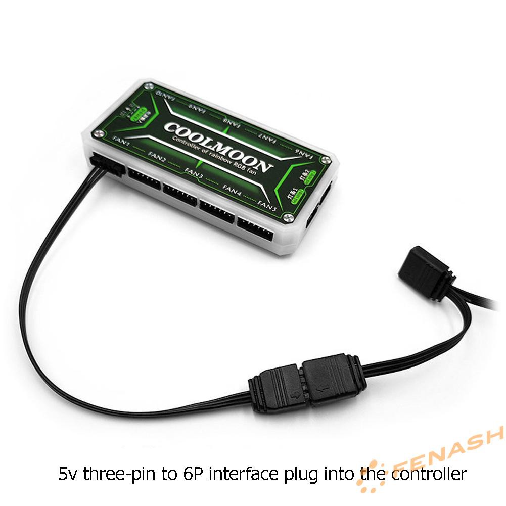 Dây cáp chuyển đổi 4pin/6pin sang 5v Argb 3pin cho bộ điều khiển Coolmoon