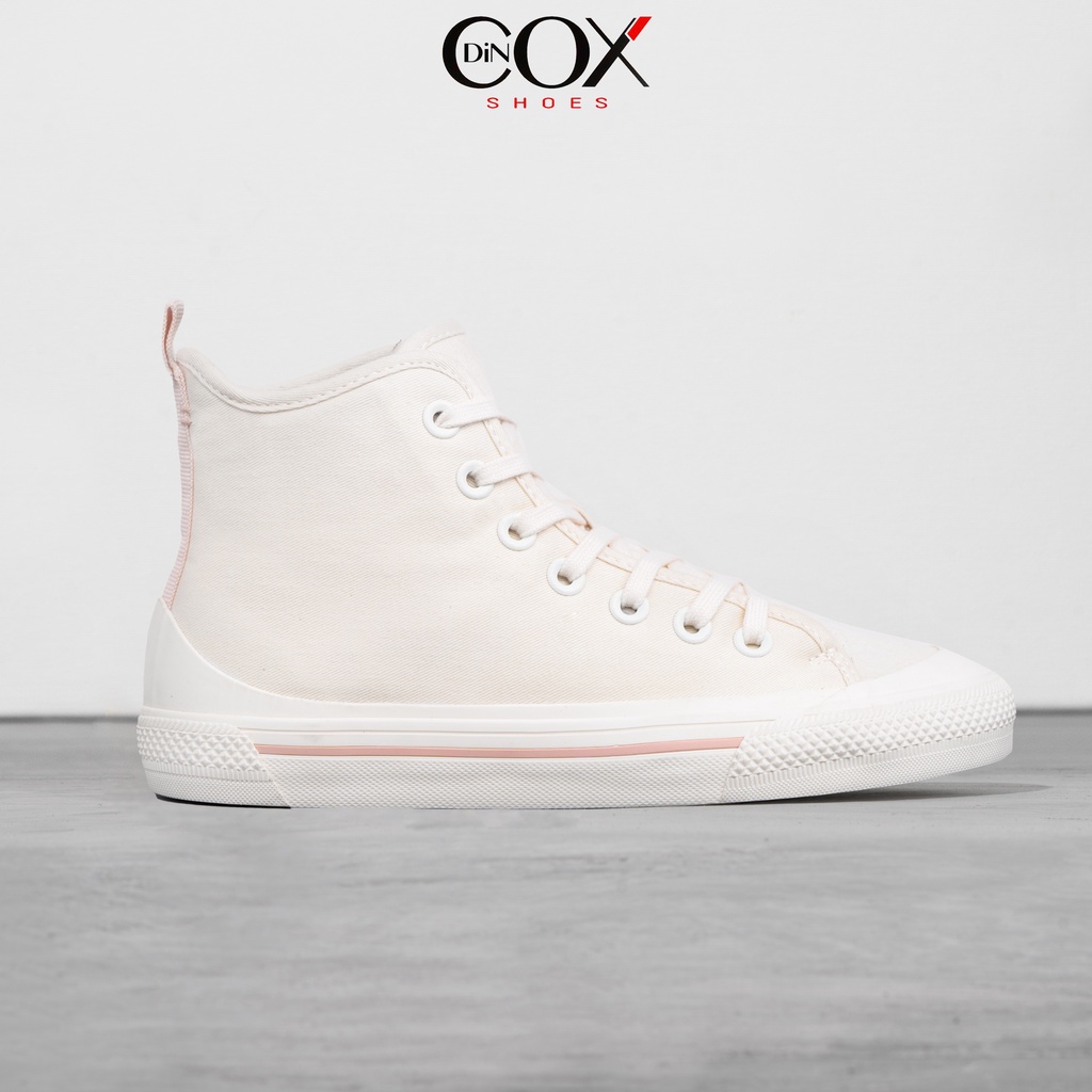 Giày Sneaker Vải Nữ DINCOX D09 Năng Động Cá Tính White