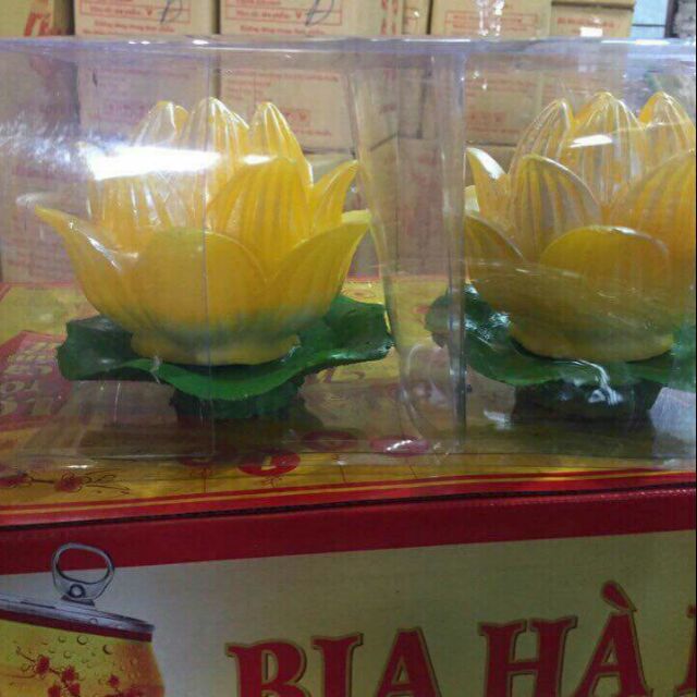 Nến hoa sen cặp