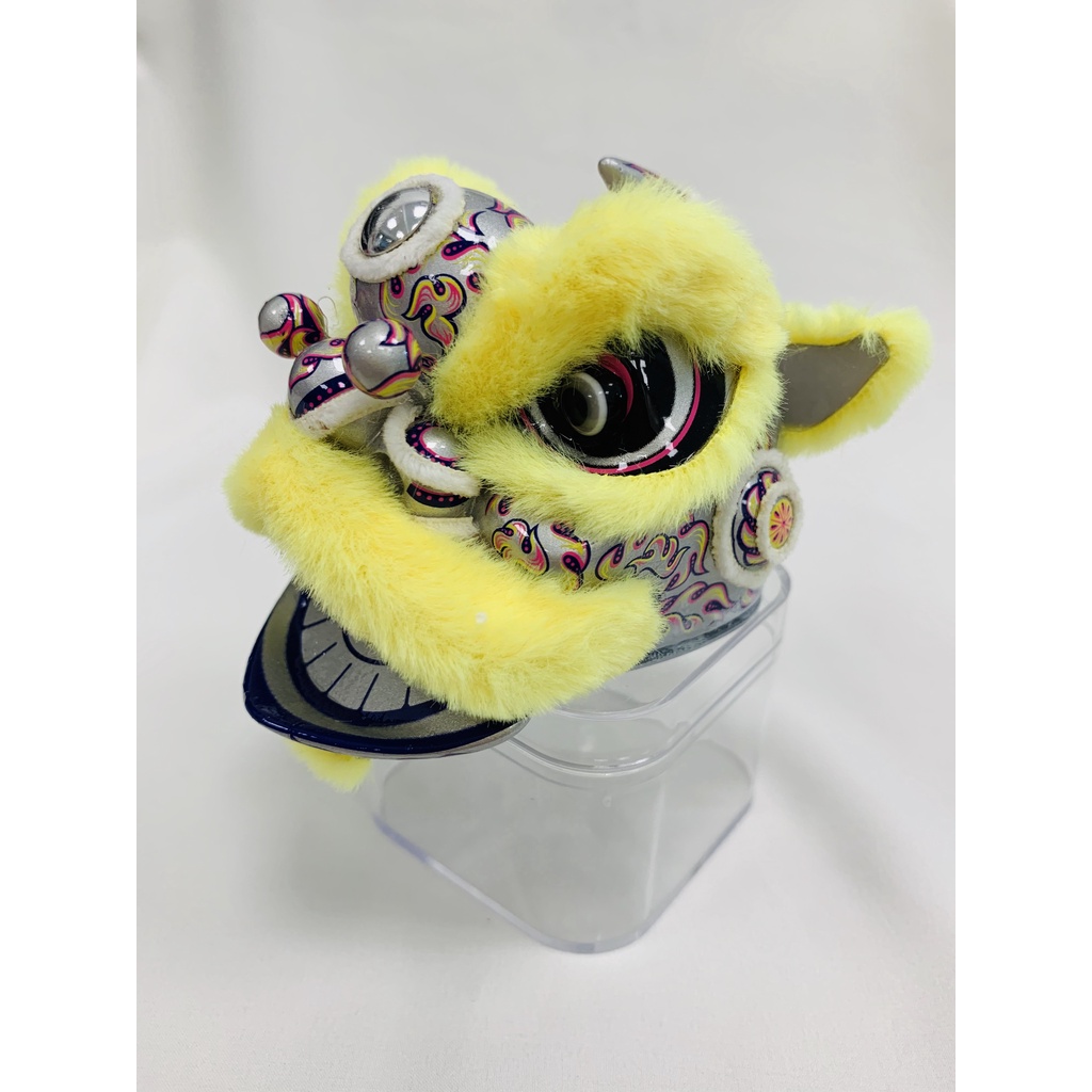 雄狮之王-黄色 Tượng Sư Tử Nhảy Múa Bằng Nhựa resin Thủ Công Trang Trí Năm Mới