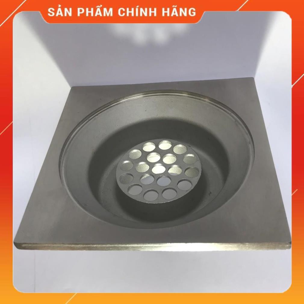 (GIÁSỐC) phễu thoát sàn chống hôi inox304 mờ, phễu thoát nước, phễu thu sàn, mặt 12x12cm phi 90, đúc nguyên khối