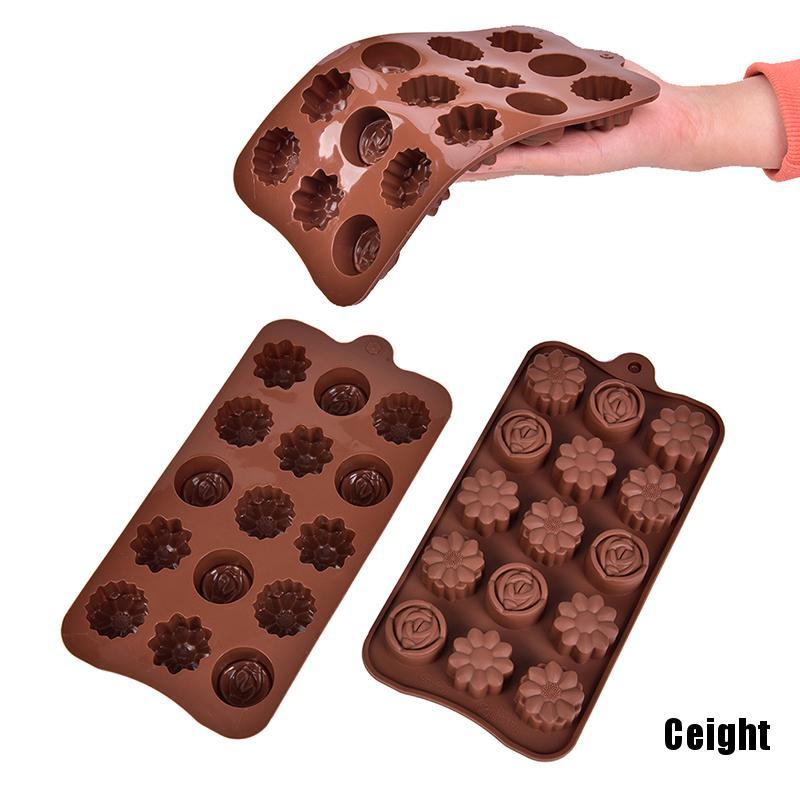 Khuôn bánh hình hoa hồng bằng silicon