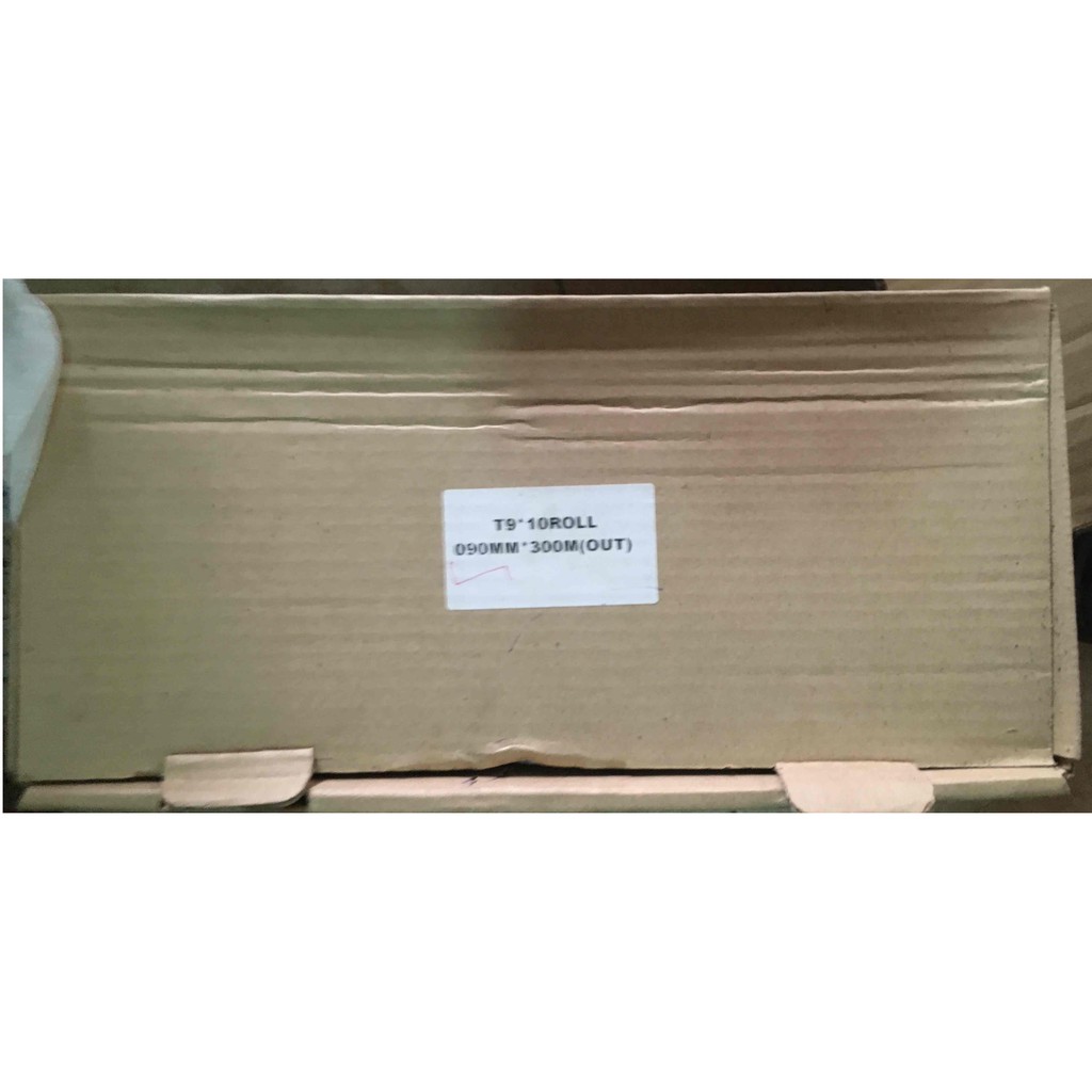 Băng mực in tem, mã vạch T9 90x300, 100x300, 110x300, 130x300m - T9 wax/ wax-resin barcode ribbon fo