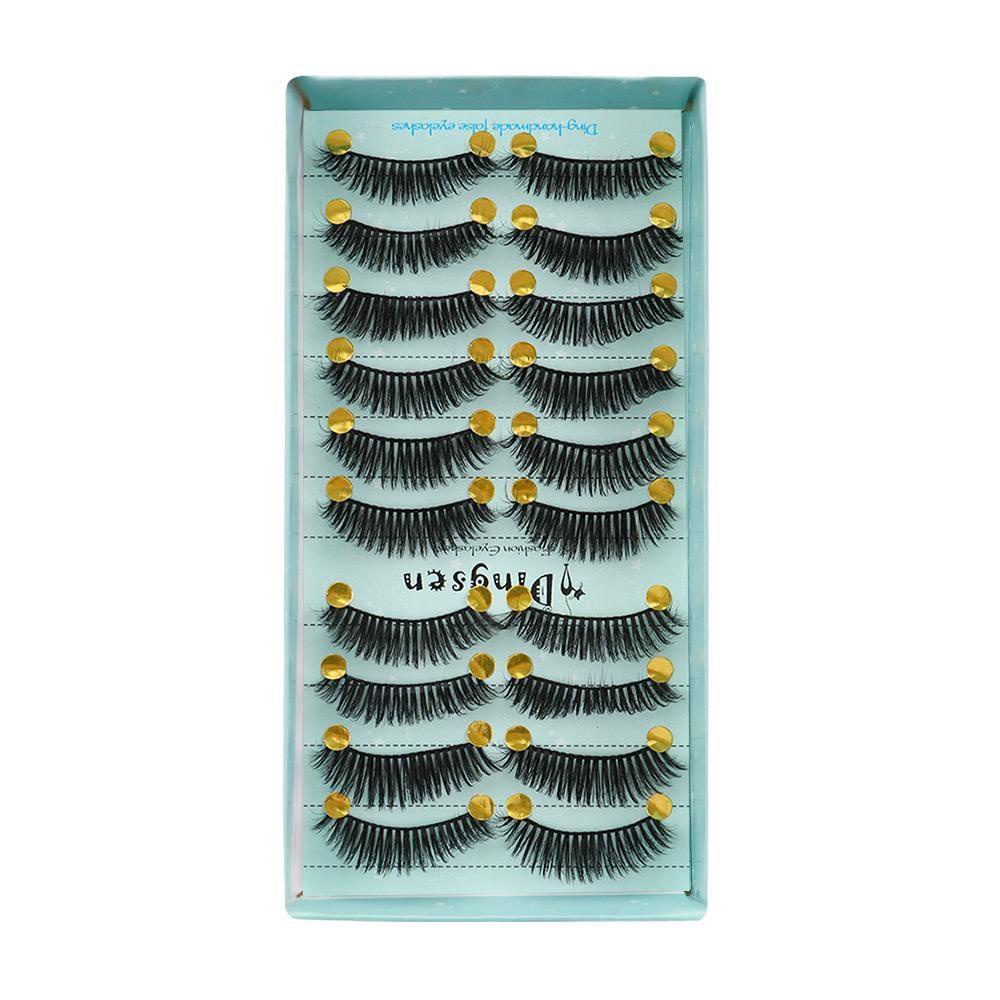 BORAG Set 10 Cặp Lông Mi Giả 3D Dài Tự Nhiên SKONHED