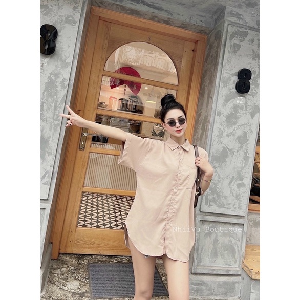 Áo sơ mi Bigsize cực xinh cho nàng chubby 60-75kg MS43