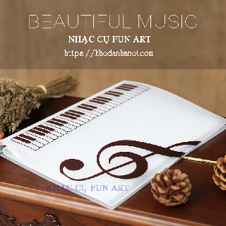 File Kẹp lá hình khóa Sol nốt nhạc - Bìa file đựng bản nhạc