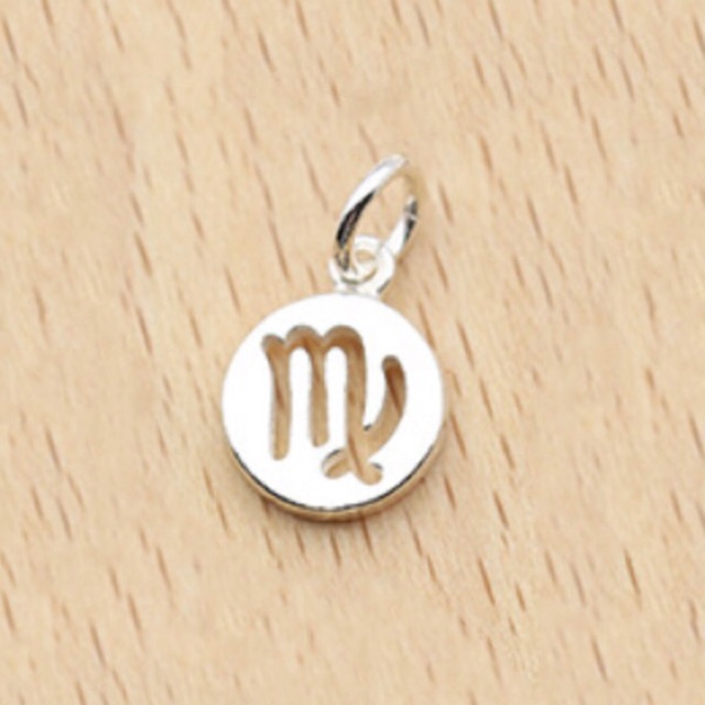 [S925] Charm bạc treo tròn chữ - MH332