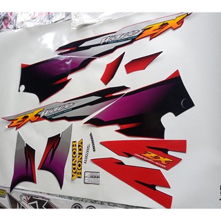 (Quá rẻ) trọn bộ tem xe WAVE ZX màu đỏ đen xịn