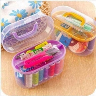 Hộp kim chỉ đủ màu -set hộp kim chỉ đa năng tiện ích