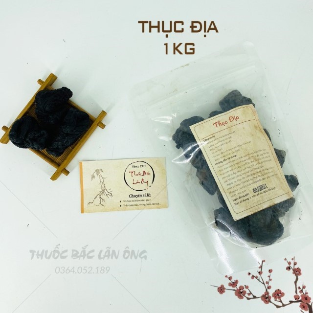 Thục Địa 1kg (Thục Địa Nấu Sâm Bí Đao)