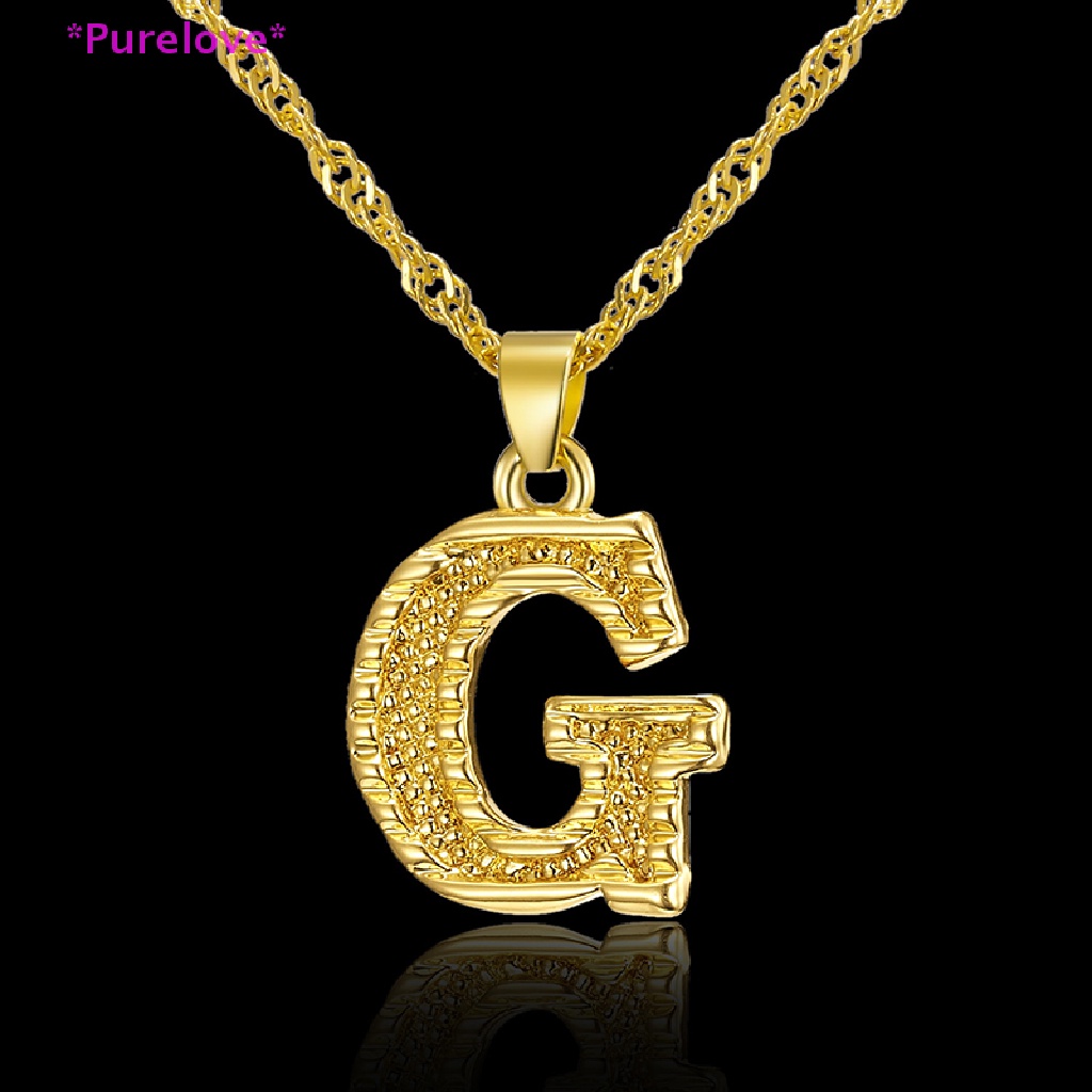 1 Vòng cổ Bằng Thép Không Gỉ Mặt Chữ Cái Từ A-Z Dành Cho Nam Và Nữ Mới