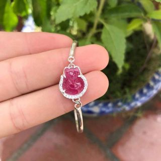 lắc tay hồ ly phong thủy bọc bạc