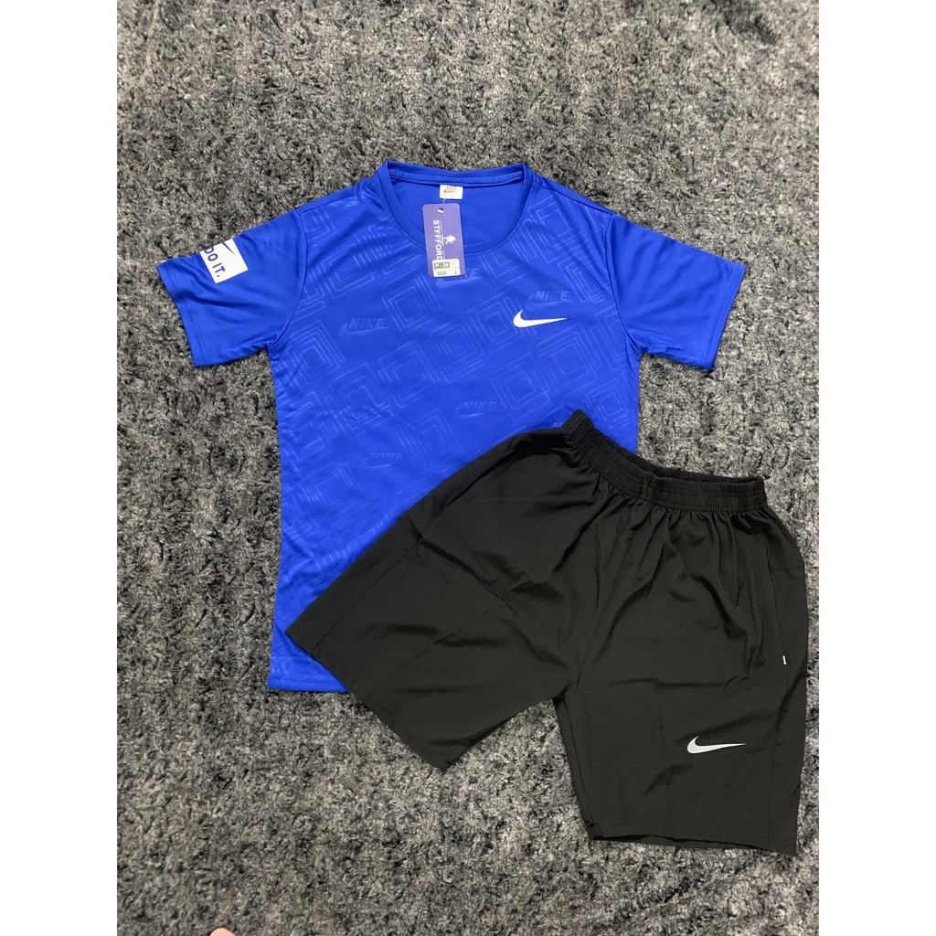 Bộ thể thao nam -Bộ hè nam cọc tay chất liệu thun lạnh dập vân siêu thấm hút mồ hôi thích hợp chơi thể thao | BigBuy360 - bigbuy360.vn