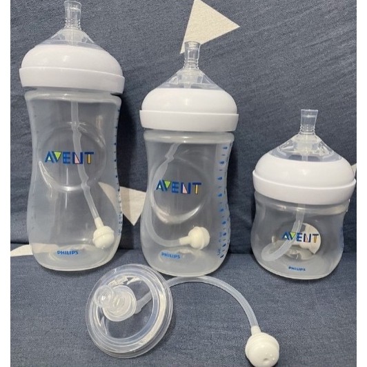 Ống Tập Hút Chống Sặc Thay Thế Cho Bình Sữa Cổ Rộng Dùng Được Cho Bình Avent Nature