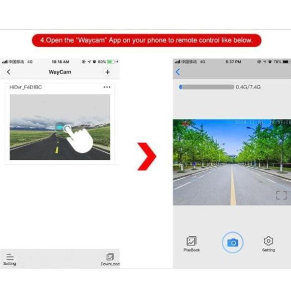 camera hành trình wifi H7 pro