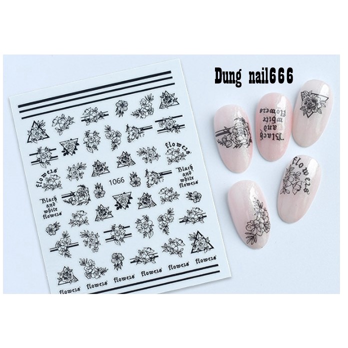 sticker trang tri nail mã jo1066