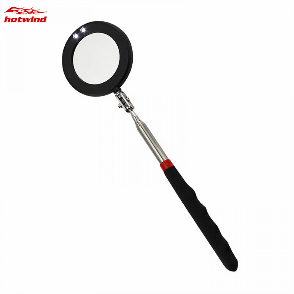 Hw Gương Soi Mini Xoay 360 Độ Kèm 2 Đèn LED Chuyên Dụng Cho Xe Hơi