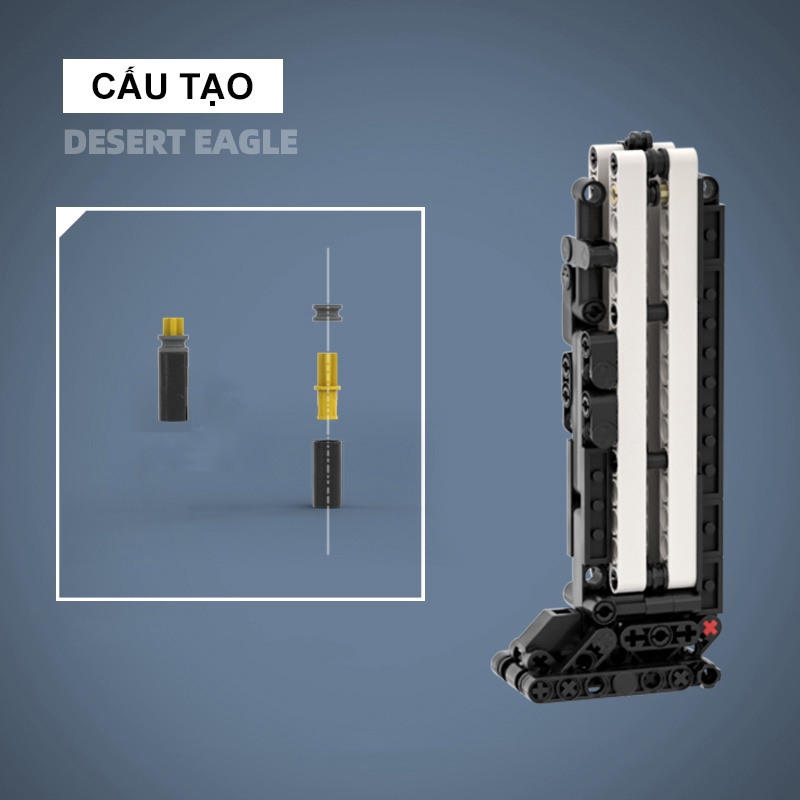 Đồ Chơi Lắp Ráp Kiểu LEGO PUBG Mô Hình Lục DESERT EAGLE Black Ice 900+ Mảnh Ghép - Bản Thiết Kế Tiêu Chuẩn Của Kevin183