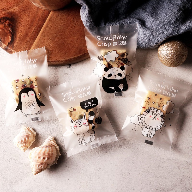 Túi đựng bánh Cookie, túi gói kẹo Nougat, vỏ kẹo nhiều mẫu  - Loại hàn miệng