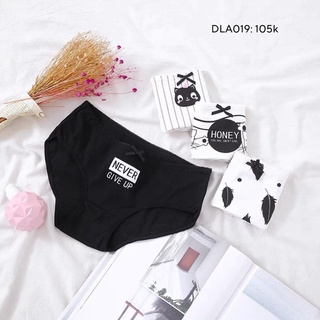 Set 5c quần lót mèo đen (DLA019)