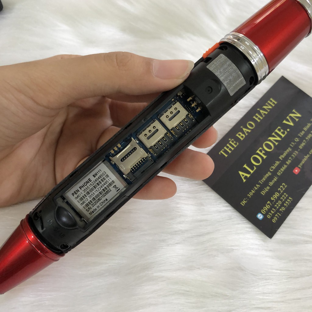 [Mã ELMS5 giảm 7% đơn 300K] Điện thoại thay đổi giọng nói độc lạ CÂY BÚT PENPHONE B111 CÓ QUẠT LÀM MÁT 02 SIM NHỎ GỌN | BigBuy360 - bigbuy360.vn