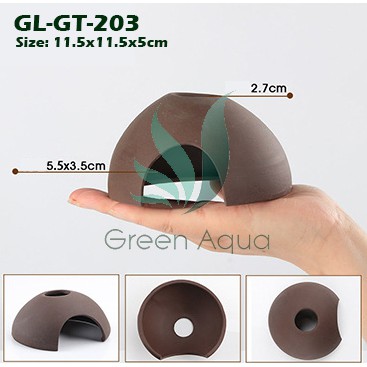 Đồ gốm trang trí bể cá, bể tép cảnh (Mã - GL-GT-203)