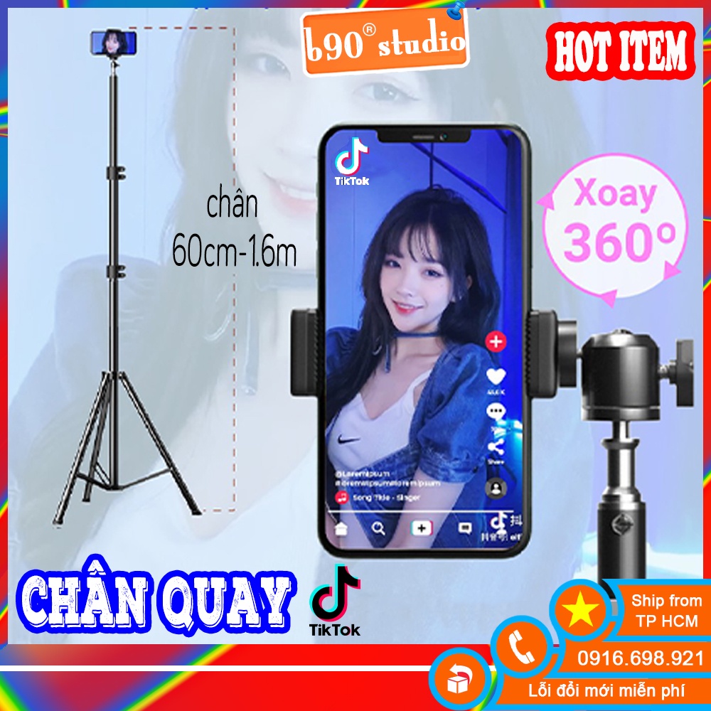 🔥 GIÁ SỈ 🔥 Cây quay tik tok livestream chân đứng 1.6M bi cầu q29 kẹp điện thoại HẠ THẤP ĐƯỢC XUỐNG 60CM