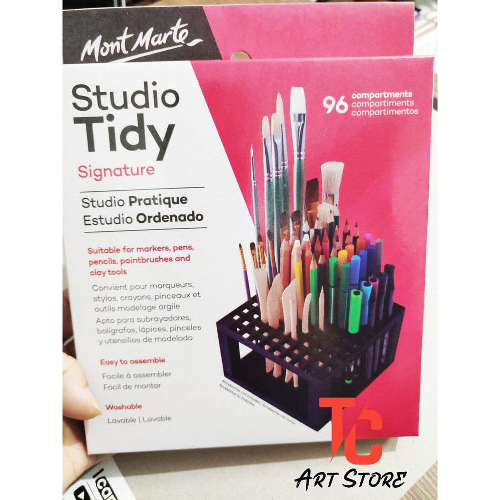 Kệ đựng bút cọ Studio Tidy Mont Marte 96 Ngăn