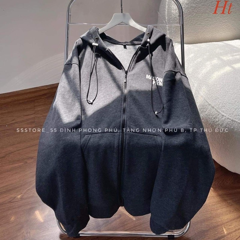 Áo khoác nỉ cotton mason HT12