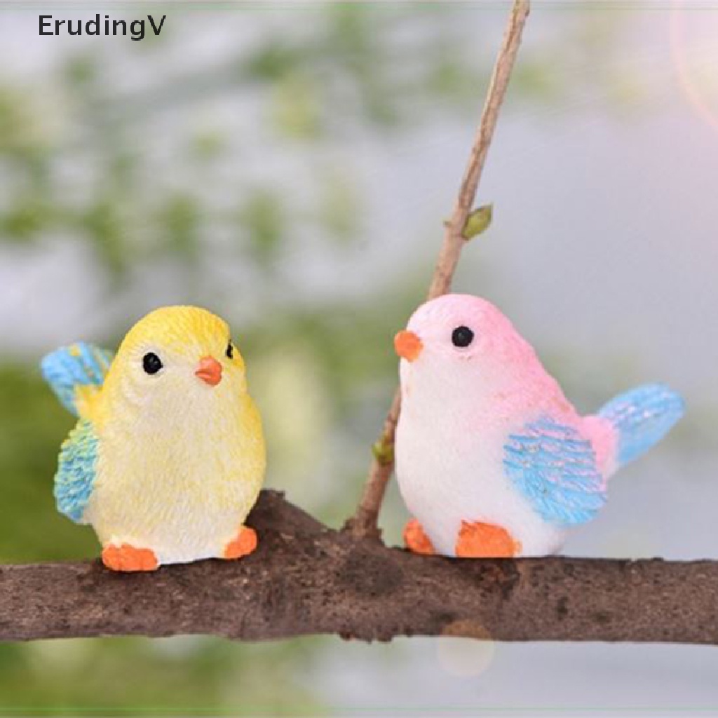 Mô Hình Chú Chim Hoạt Hình Mini Trang Trí Sân Vườn