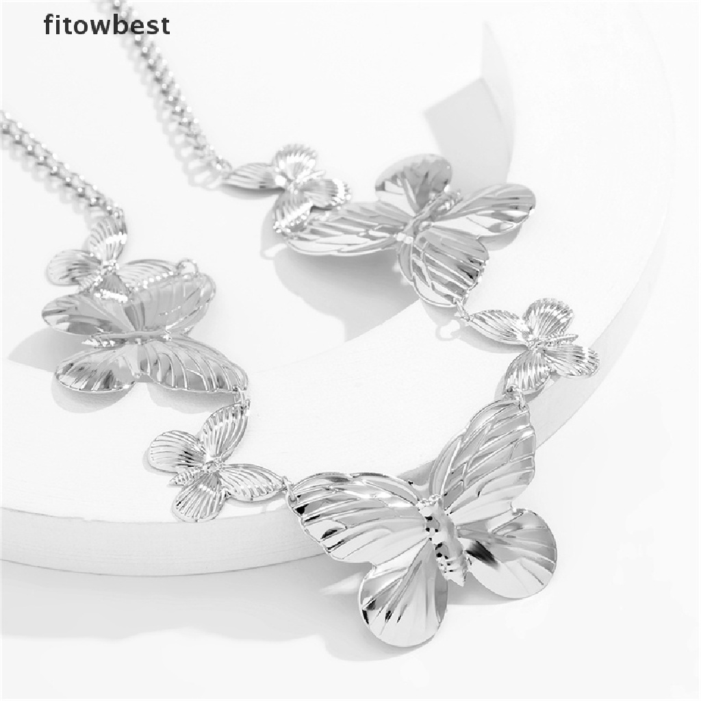 Dây Xích Đeo Hông Bằng Kim Loại Hình Bướm Phong Cách Punk Đơn Giản Cá Tính Dành Cho Nữ