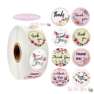 Combo đặc biệt - tem dán chữ thank you - hoạ tiết siêu yêu 💌