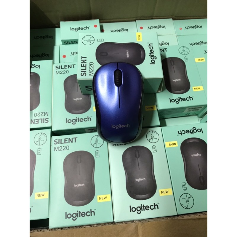 Chuột Máy Tính Không Dây Logitech M220 Nhỏ Gọn Thiết Kế Trẻ Trung Không Gây Tiếng Ồn